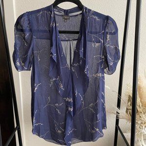 Aritzia Talula Babaton Silk Blouse